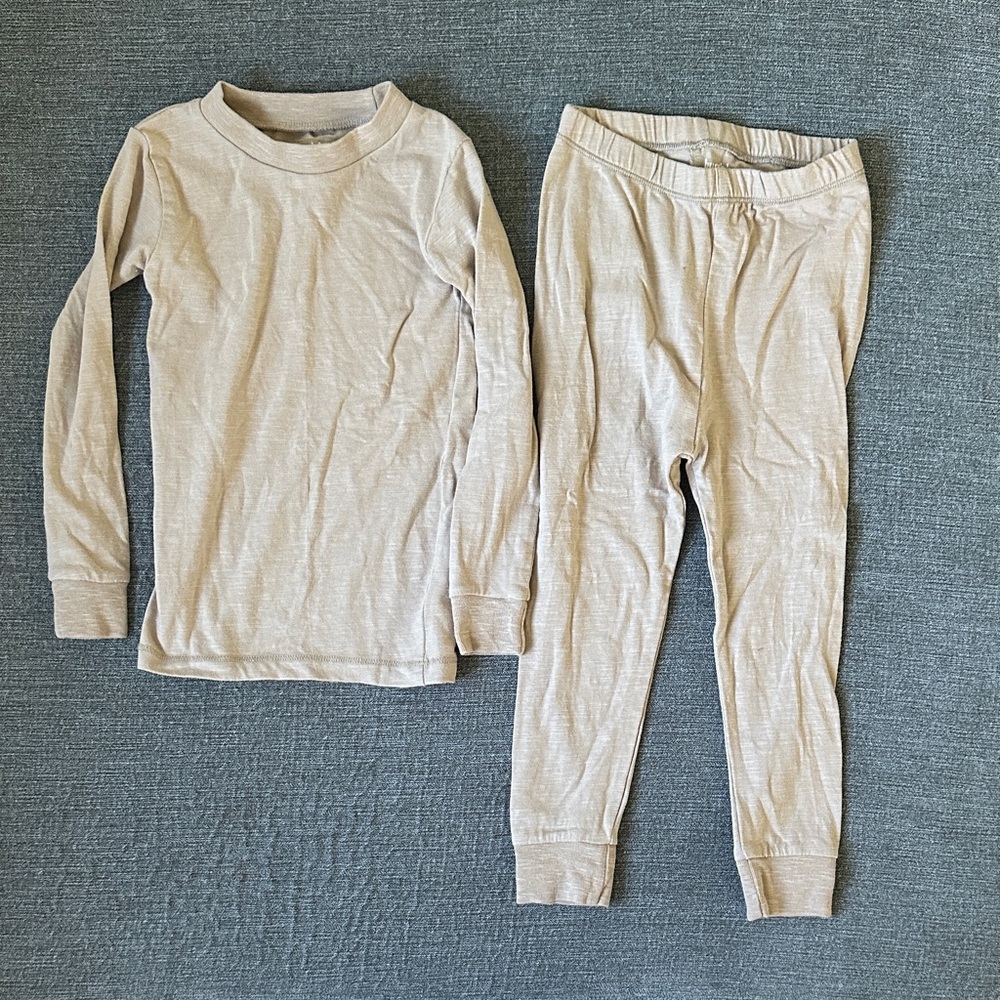 Burt's Bees Kids Light Tan Pajama Set